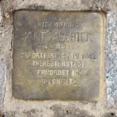 Stolperstein dedicated to Kurt Paechter