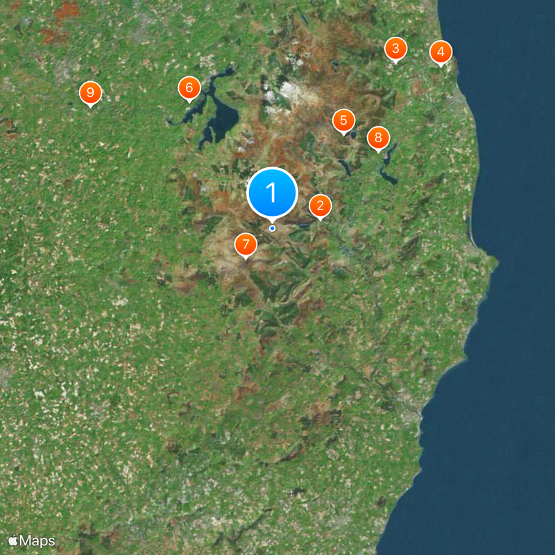 Condado de Wicklow Mapa