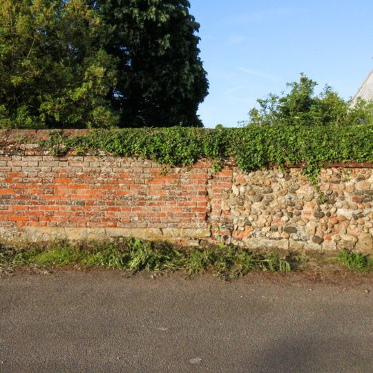 Churchyard Wall From Churchyard Gate To Number 66 Church Road To West Of Church Of St Mary