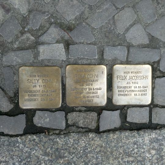 Stolperstein en memoria de Rosa Cohn