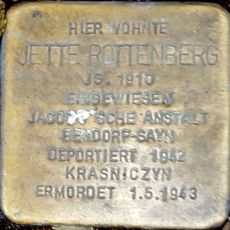 Stolperstein dedicated to Jette Rottenberg