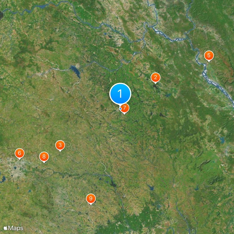 Thousand Pillar Temple Map