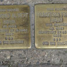 Stolperstein à la mémoire de Franziska ‚Fanny‘ Hahn