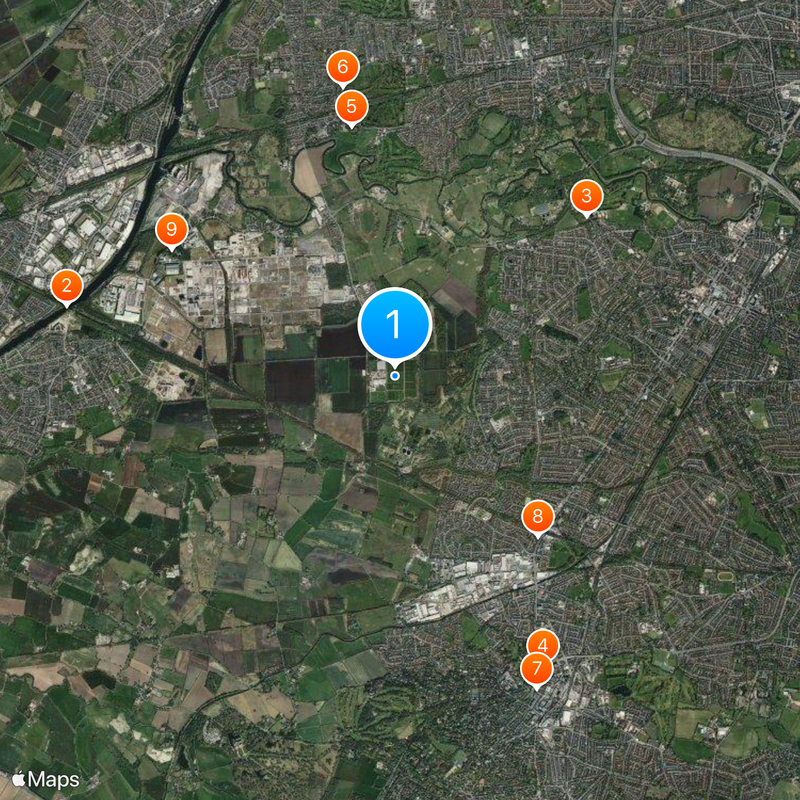 Trafford Training Centre Carte