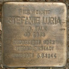 Stolperstein dedicated to Stefanie Luria