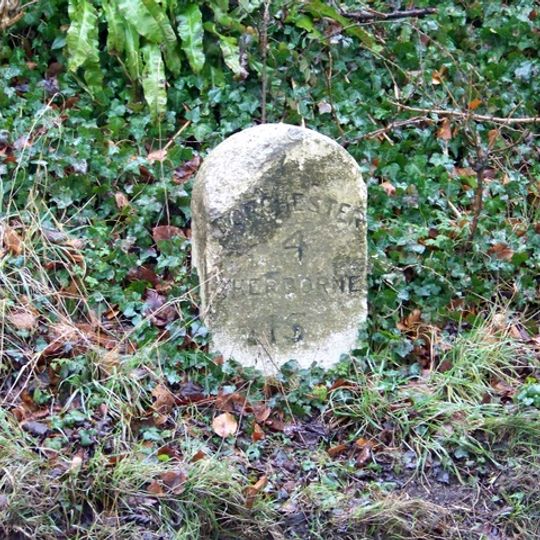 Milestone, between Forston Farm and Forston Grange