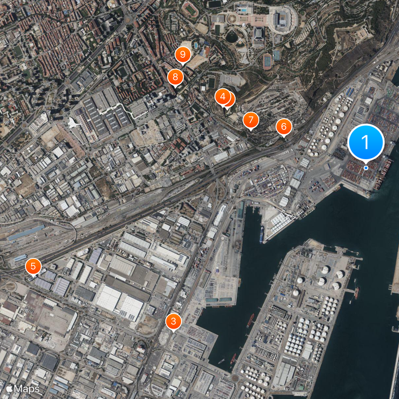 Port of Barcelona Map