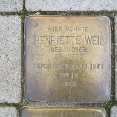 Stolperstein à la mémoire de Henriette Weil