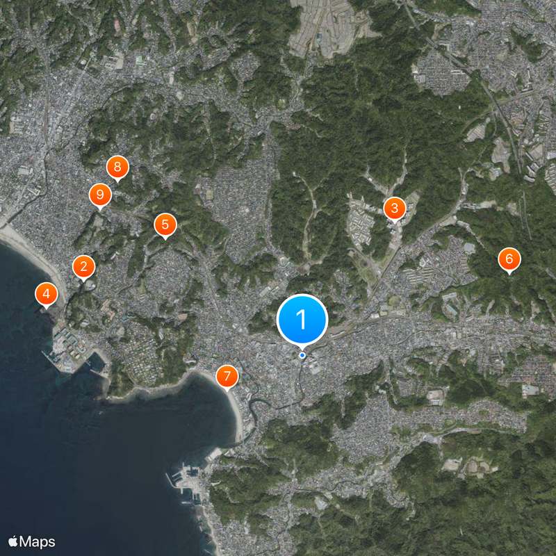 Zushi·Hayama Station Map
