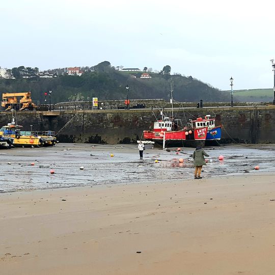 The Pier, including four bollards