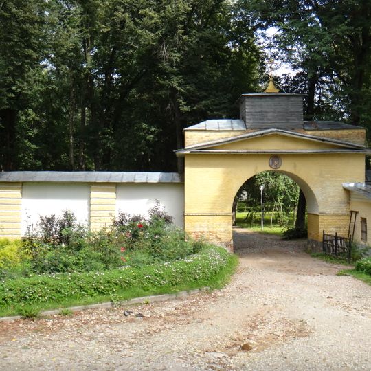 Church fence with gate