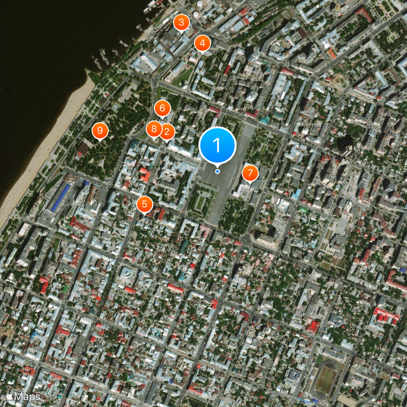 Kuybyshev Square Mapa