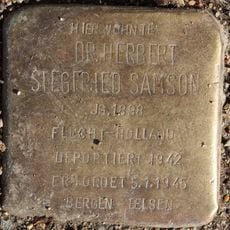 Stolperstein dedicated to Herbert Siegfried Samson