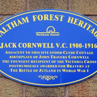 Jack Cornwell Memorial Plaque