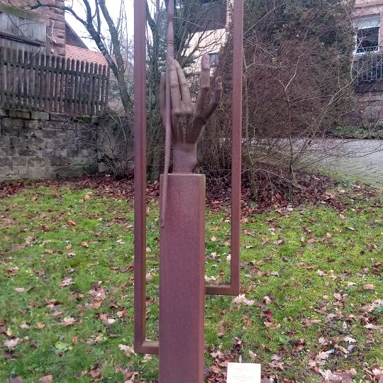 Skulptur 'Hundert Jahre Hollerbacher Malerkolonie'