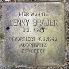 Stolperstein en memoria de Denny Brauer