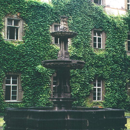 Kašna na révovém nádvoří Klementina