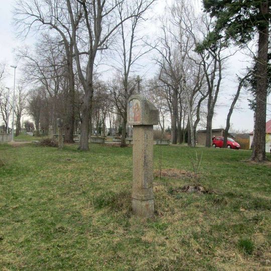 Boží muka na křížové cestě Nalžovské Hory - 1. zastavení