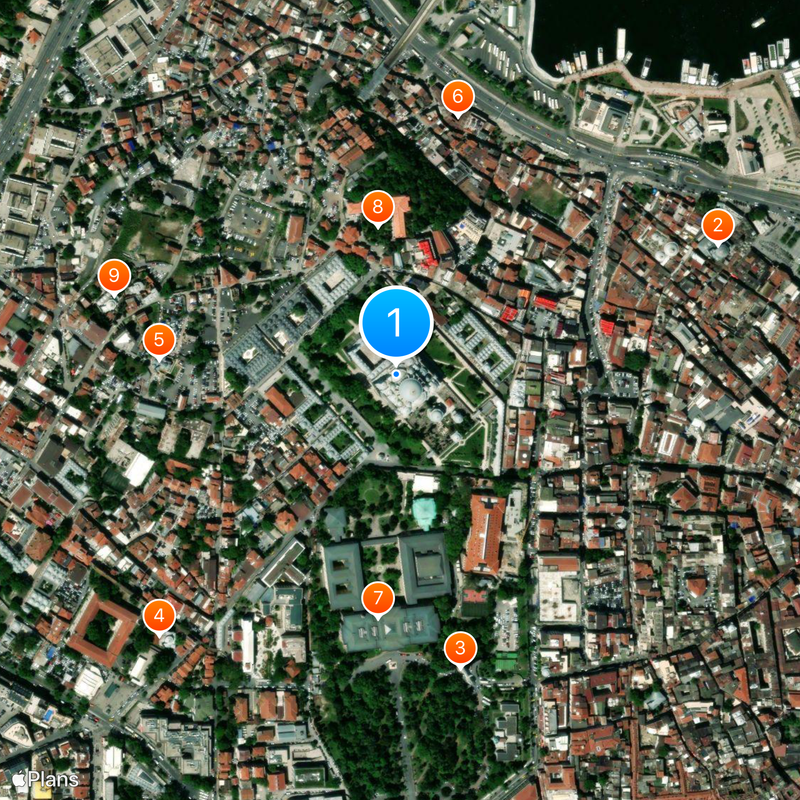 Meczet Sulejmana Mapa