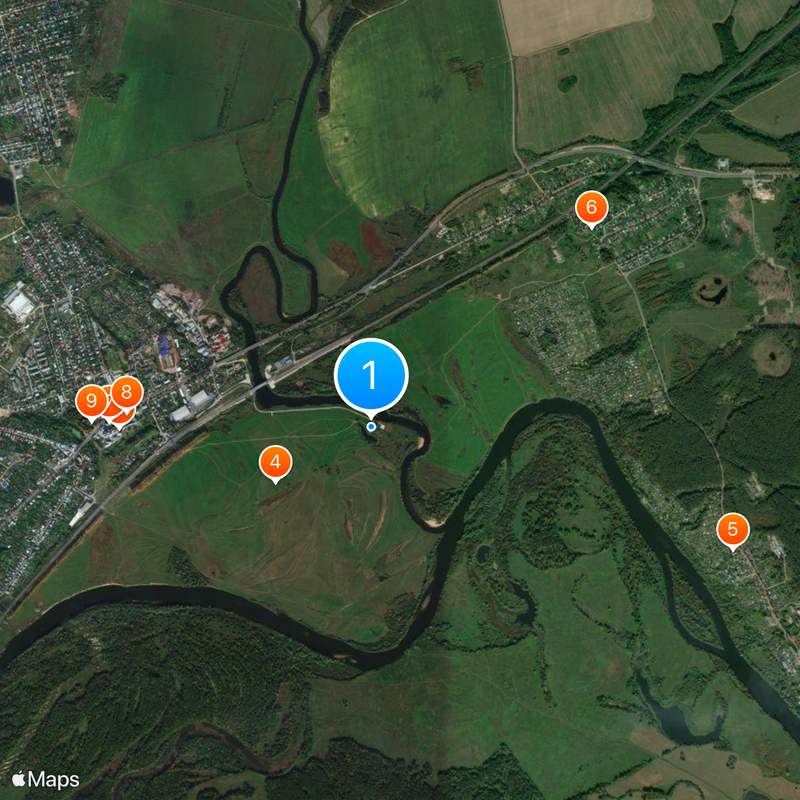 Church of the Intercession on the Nerl Map