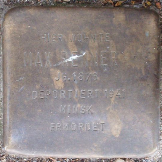 Stolperstein dedicated to Max Renner