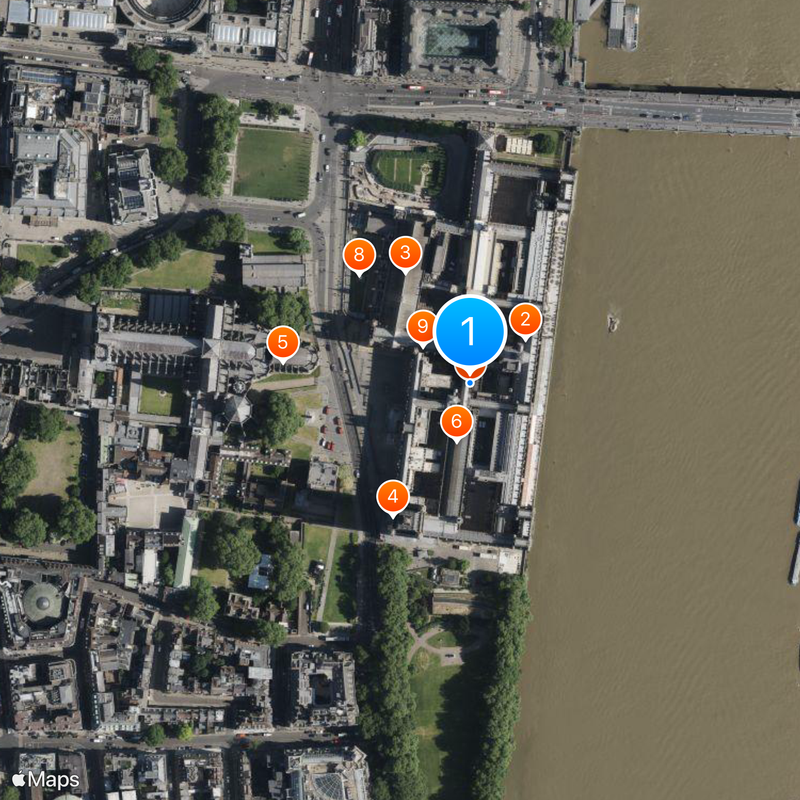 Queue for the lying-in-state of Elizabeth II Map