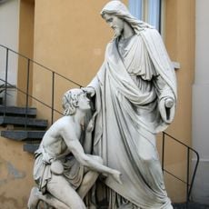 Christus, den blinden Bartimaeus heilend