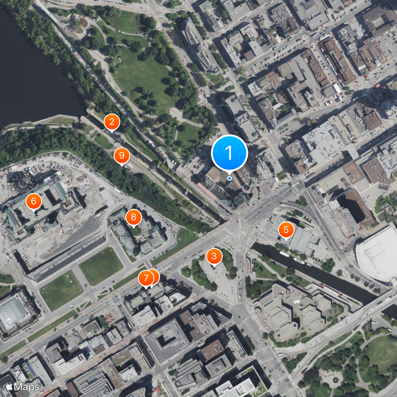 Château Laurier Karte