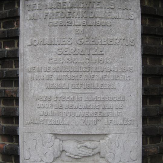 Monument aan de Postjesweg