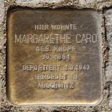 Stolperstein dedicated to Margarethe Caro