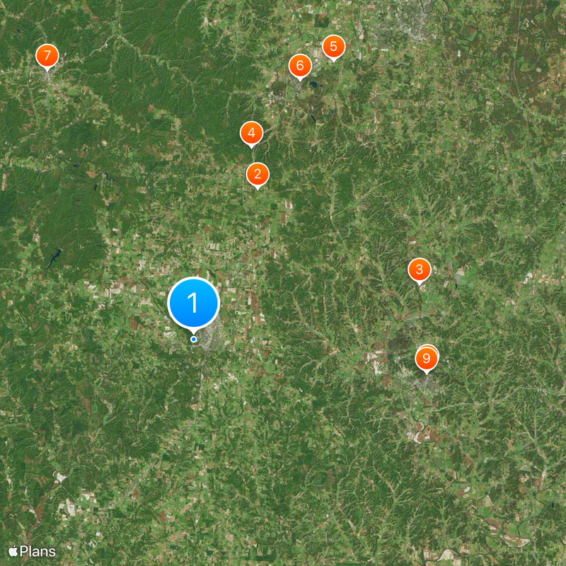 David Crockett State Park Map