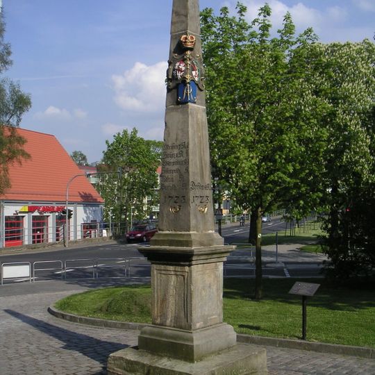 Polish-Saxon Post Milestone Meißner Gasse Freiberg