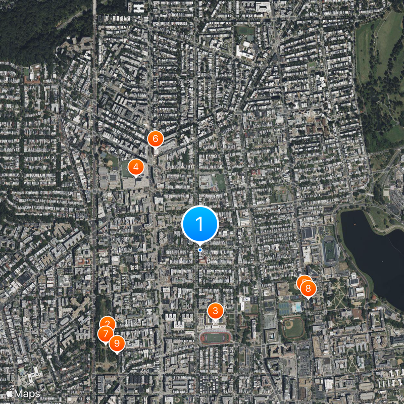 Columbia Heights Kaart