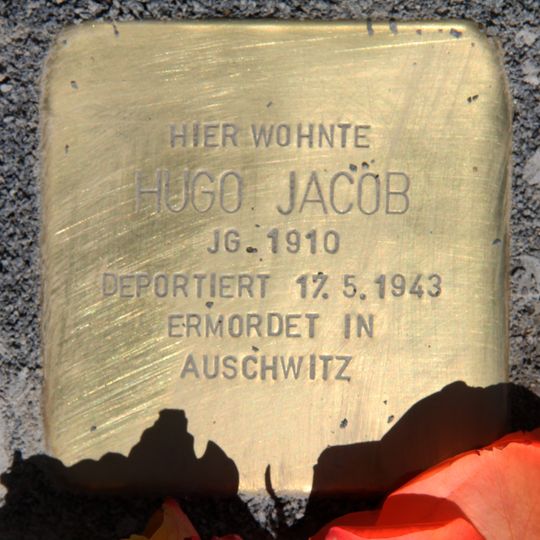 Stolperstein à la mémoire de Hugo Jacob