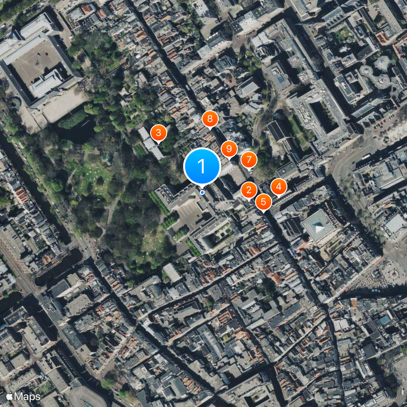 Palais Noordeinde Carte