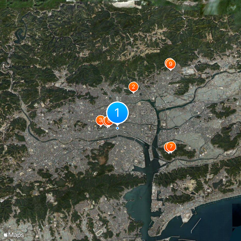 Harimayabashi Bridge Kaart