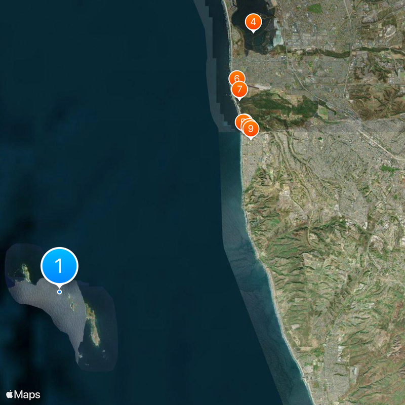 Coronado Islands Map