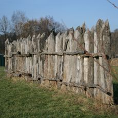 Rekonstruierte Limespalisade