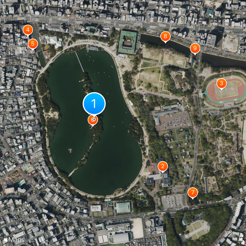 Ōhori Park Map