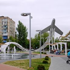 Monument to the Soviet pilots, killed during battle for Vinnytsia