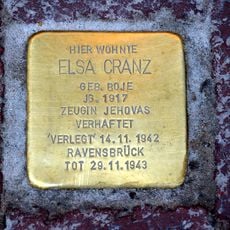 Stolperstein dedicated to Elsa Cranz