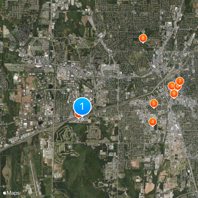 United States Space Camp Karte