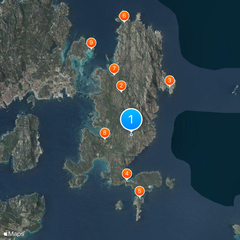 Caprera Map