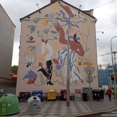 Mural with female characters