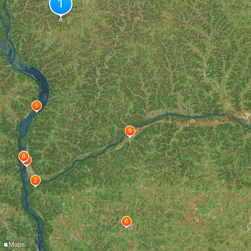 Driftless Area Harita
