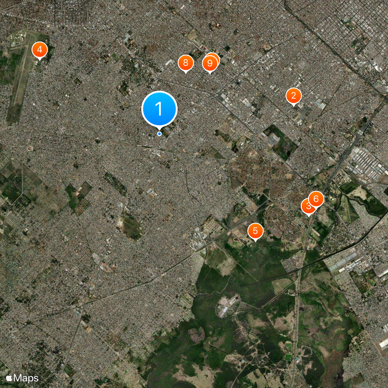 Isidro Casanova Mapa