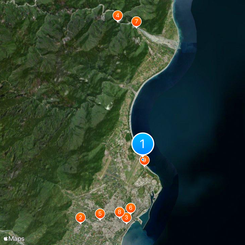 Plage de Qixingtan Carte