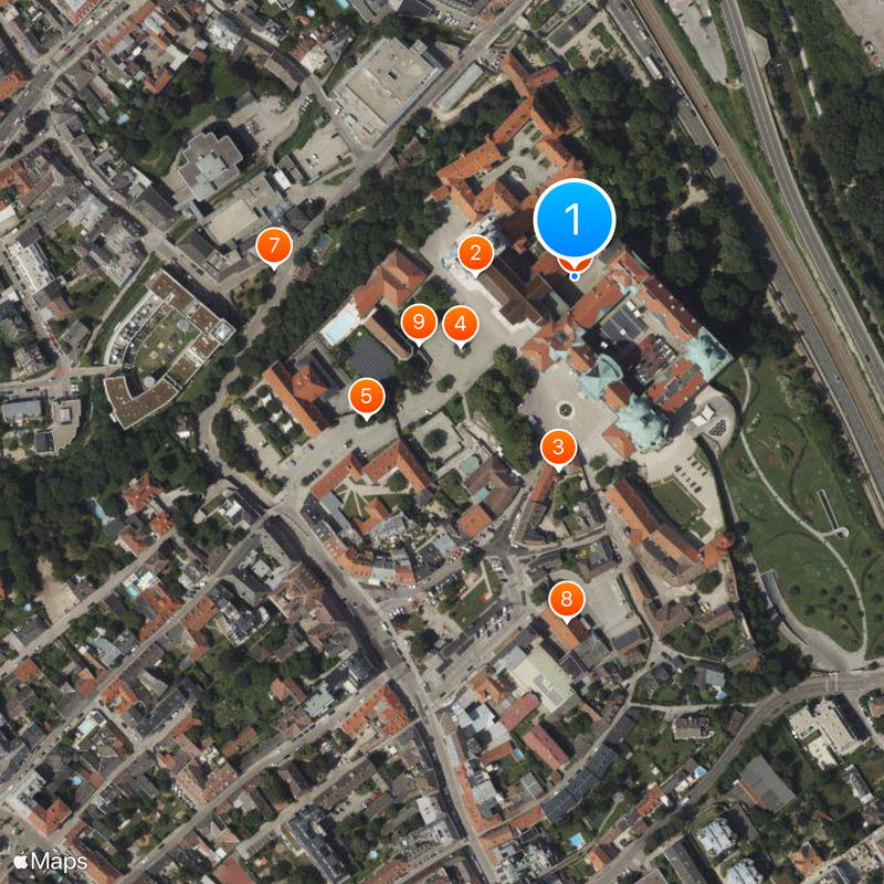 Klosterneuburg Monastery Map