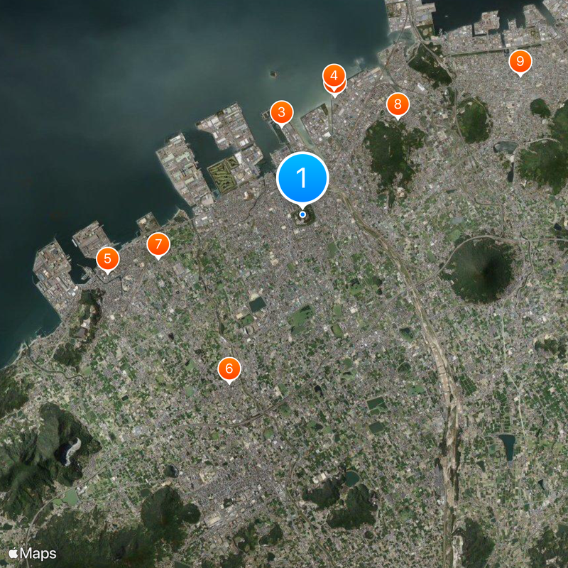 Marugame Castle Mapa