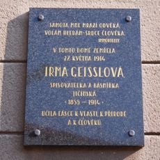 Plaque to Irma Geisslová